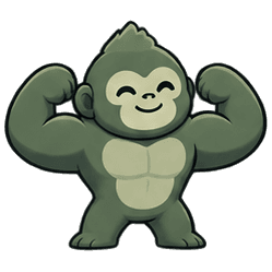 La mascotte OneMoreBro contracte les biceps
